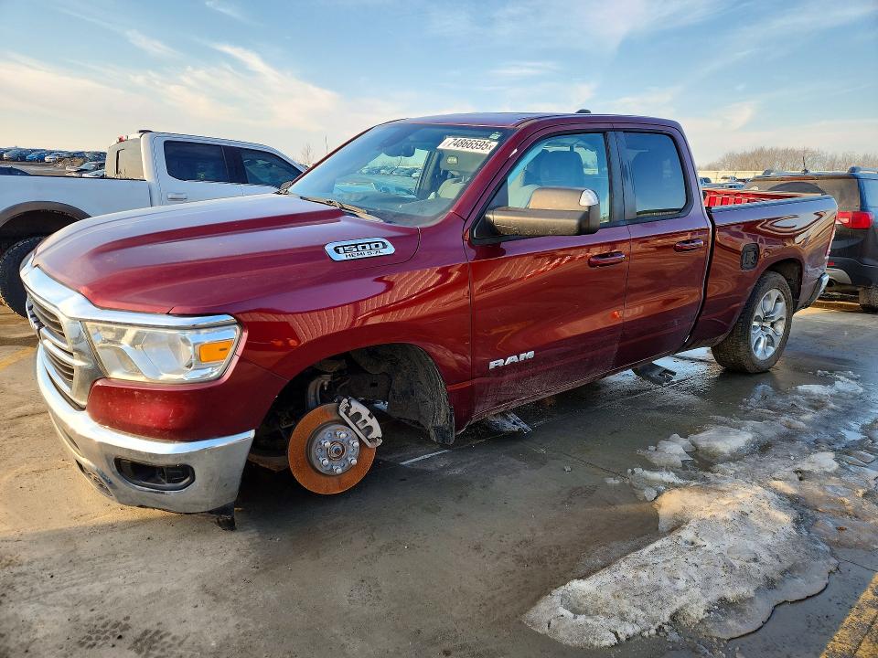 RAM 1500 BIG H 2021 with VIN 1C6SRFBT2MN822050 - Photo from auction