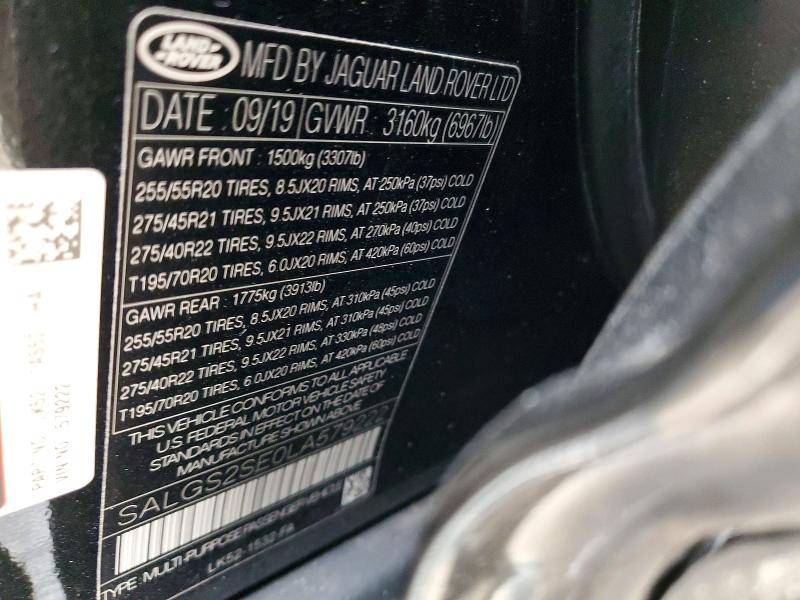 صورة رقم 14 من المزاد - 2020 LAND ROVER RANGE ROVE مع VIN SALGS2SE0LA579222