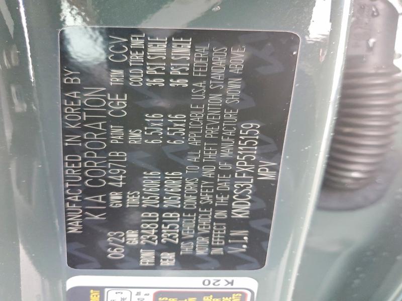 Photo 14 from auction – 2023 KIA NIRO with VIN KNDCS3LFXP5115159