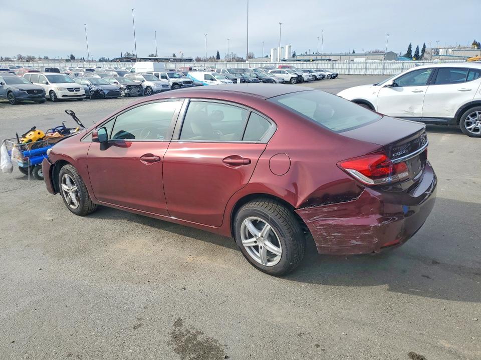 Photo 2 from auction – 2013 HONDA CIVIC with VIN 19XFB2F56DE225846