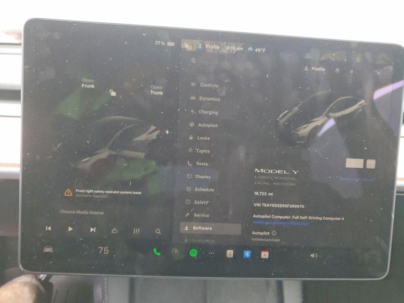 Фото 9 с аукциона – 2025 TESLA MODEL Y с VIN 7SAYGDEE6SF289970