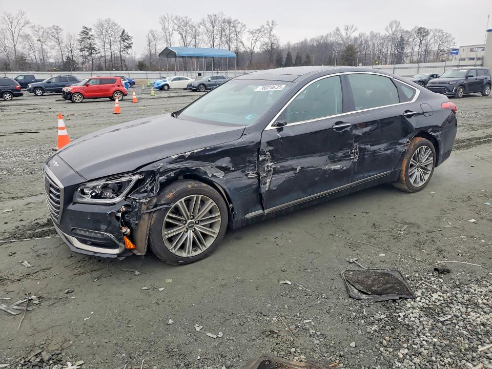 GENESIS G80 BASE 2018 with VIN KMHGN4JE5JU231824 - Photo from auction