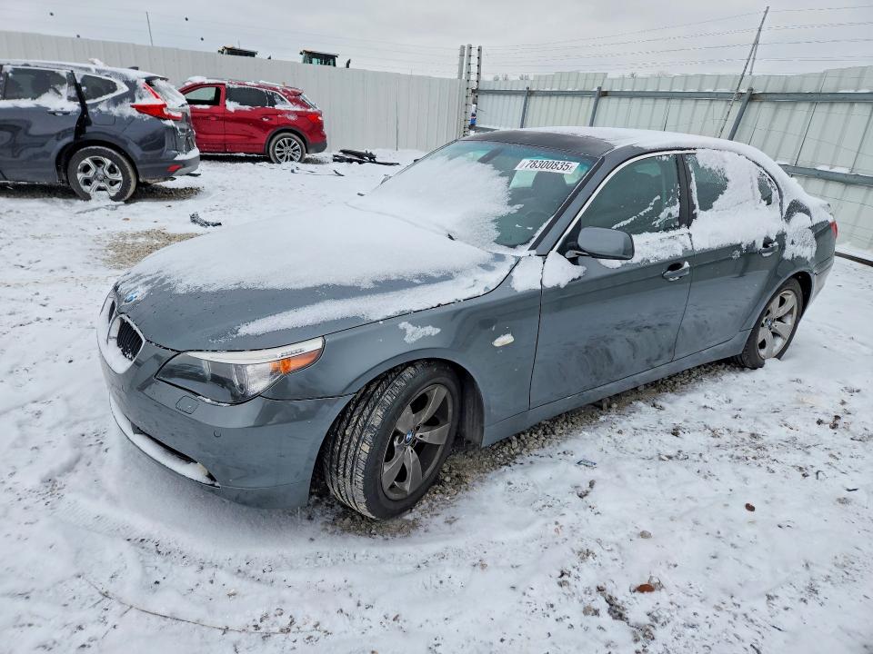 BMW 525 2006 with VIN WBANE53516CK81306 - Photo from auction