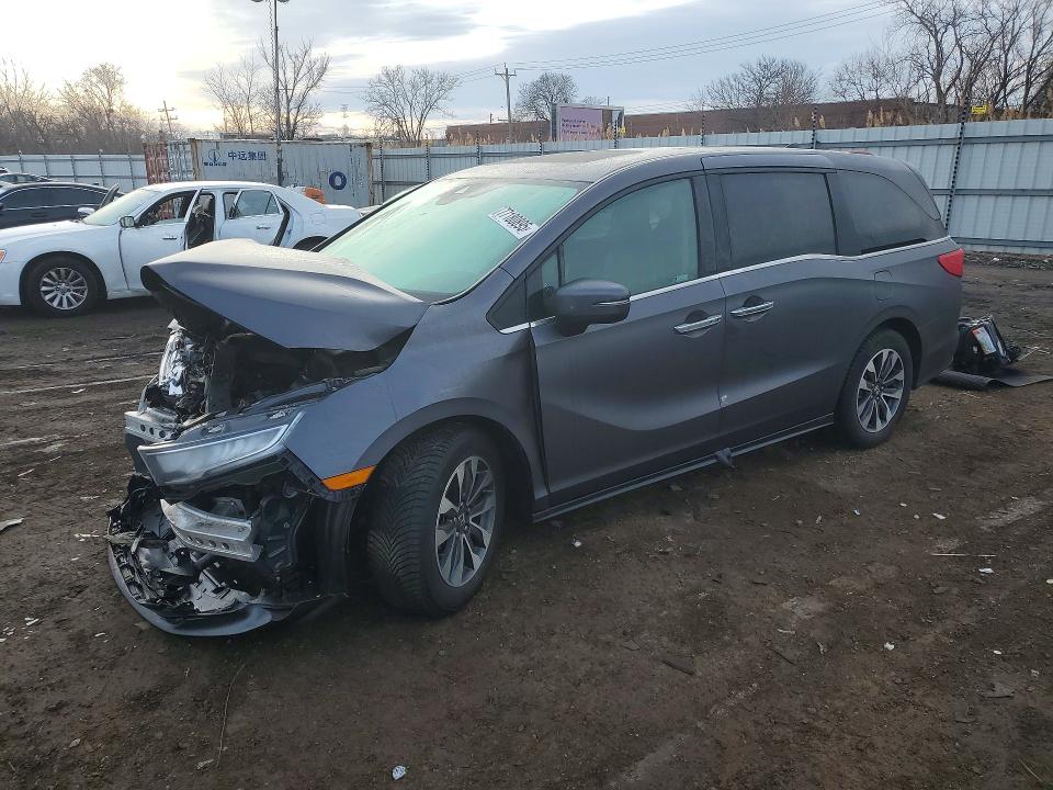 Photo 1 from auction – 2021 HONDA ODYSSEY with VIN 5FNRL6H73MB040616