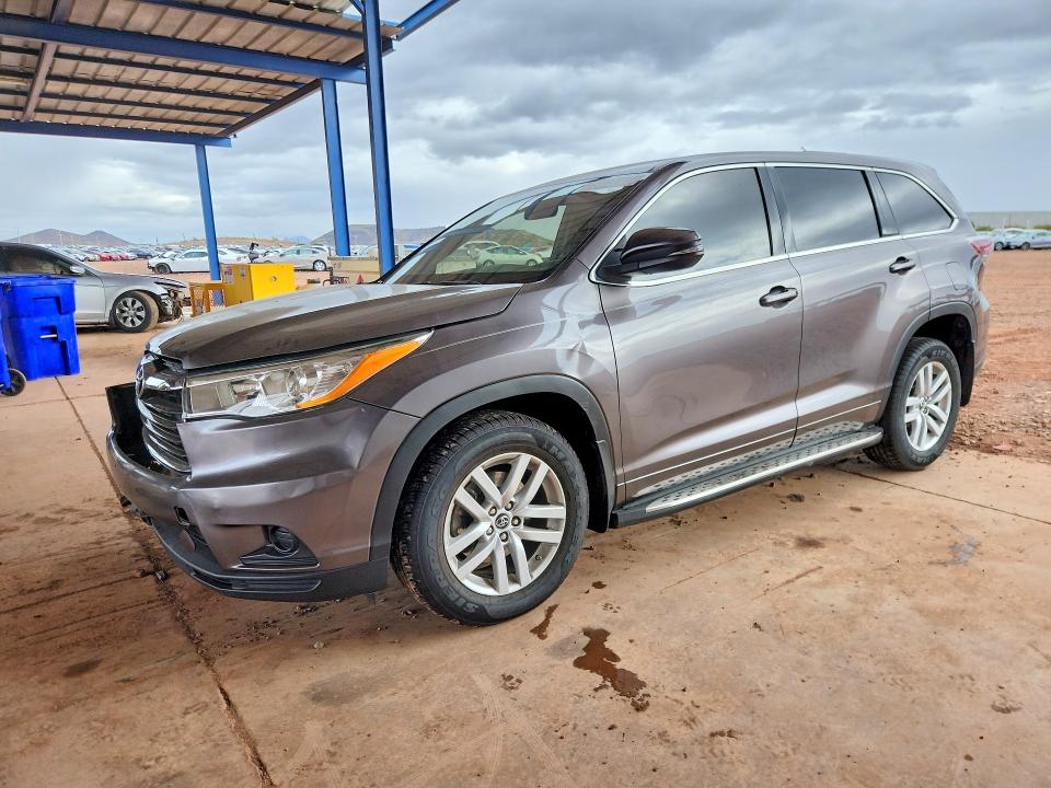 Photo 1 from auction – 2016 TOYOTA HIGHLANDER with VIN 5TDZARFH8GS022860