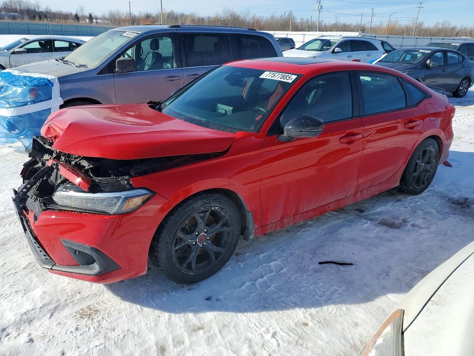 HONDA CIVIC 2022 with VIN 2HGFE1E56NH080494 - Photo from auction