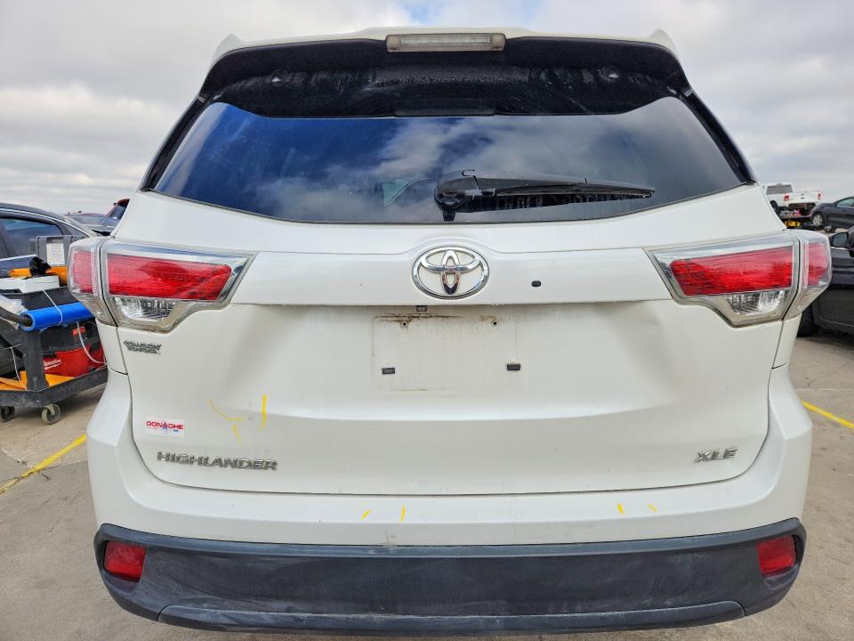 Photo 6 from auction – 2014 TOYOTA HIGHLANDER with VIN 5TDKKRFH6ES029723
