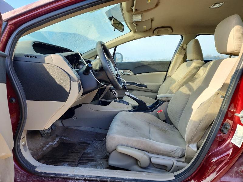 Photo 7 from auction – 2012 HONDA CIVIC LX with VIN 2HGFB2F52CH596393