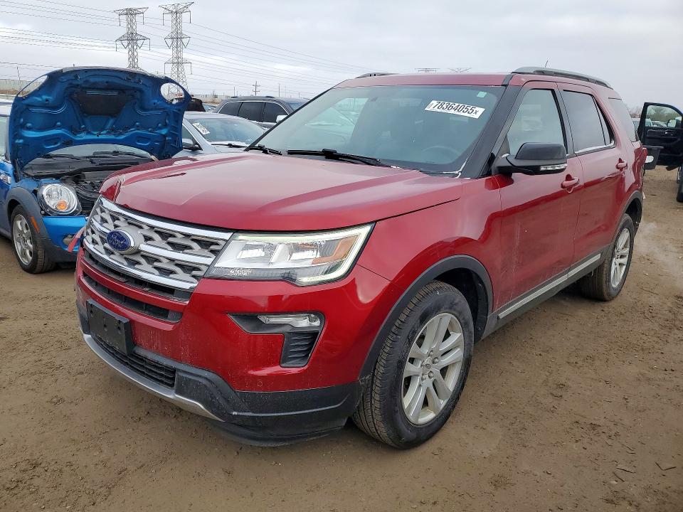FORD EXPLORER 2018 with VIN 1FM5K8DH2JGA77665 - Photo from auction