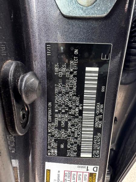 Photo 10 from auction – 2012 TOYOTA 4RUNNER with VIN JTEBU5JR2C5081318