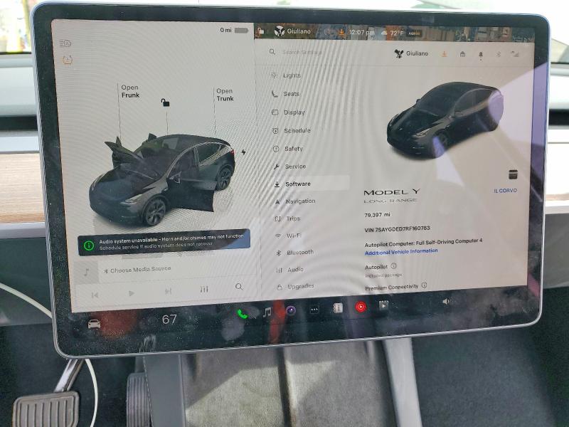 Photo 9 from auction – 2024 TESLA MODEL Y with VIN 7SAYGDED7RF160783