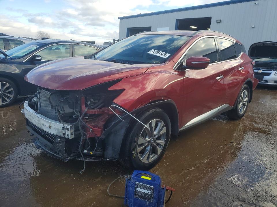 NISSAN MURANO S 2015 with VIN 5N1AZ2MHXFN242520 - Photo from auction