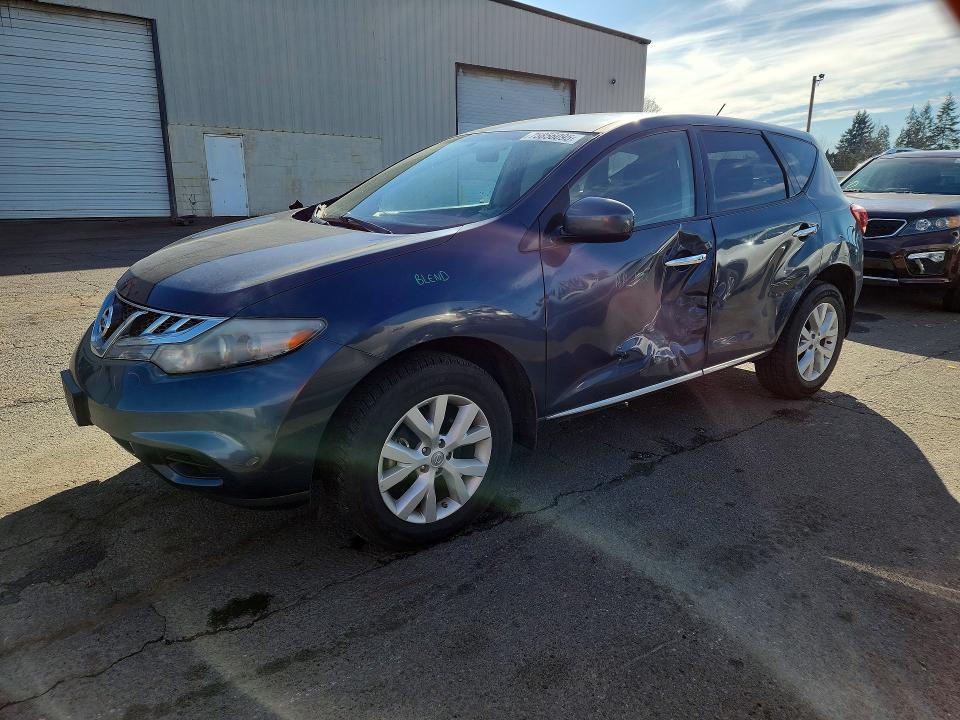 NISSAN MURANO S 2011 with VIN JN8AZ1MW2BW167298 - Photo from auction