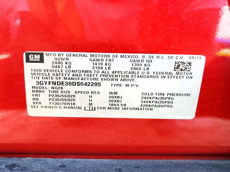 Photo 14 from auction – 2013 CADILLAC SRX with VIN 3GYFNDE38DS642285