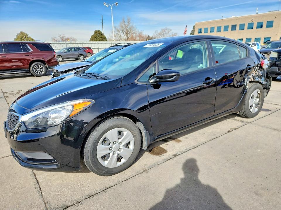 KIA FORTE LX 2016 with VIN KNAFK4A63G5555307 - Photo from auction