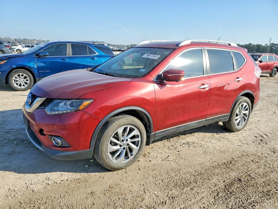 NISSAN ROGUE S 2015 with VIN 5N1AT2MV4FC758066 - Photo from auction