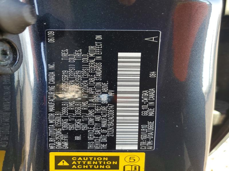 Photo 14 from auction – 2010 LEXUS RX 350 with VIN 2T2ZK1BA2AC008147