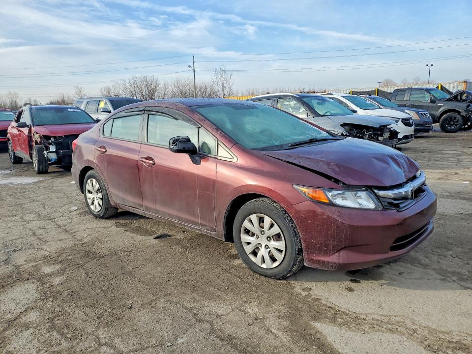 Photo 4 from auction – 2012 HONDA CIVIC LX with VIN 19XFB2F55CE091989