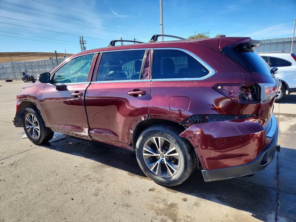 Foto 2 de la subasta – 2016 TOYOTA HIGHLANDER con VIN 5TDJKRFH9GS343378