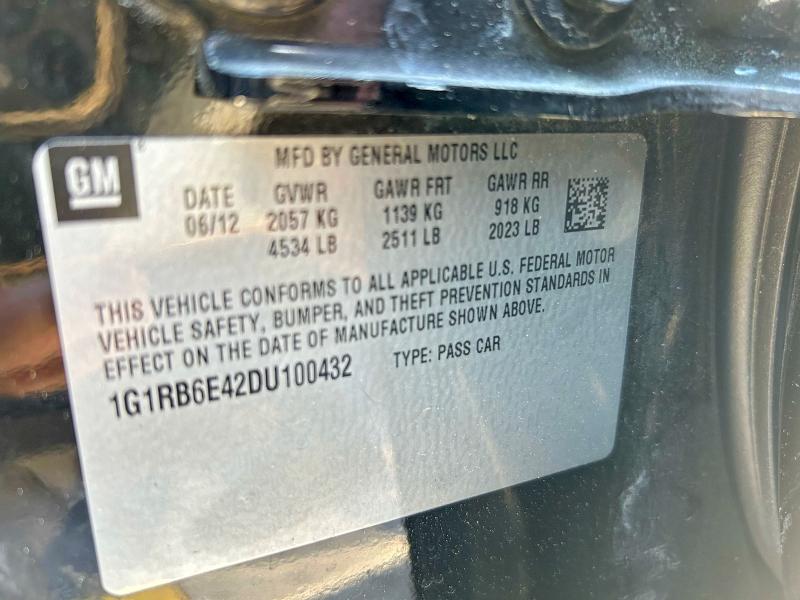 Photo 10 from auction – 2013 CHEVROLET VOLT with VIN 1G1RB6E42DU100432