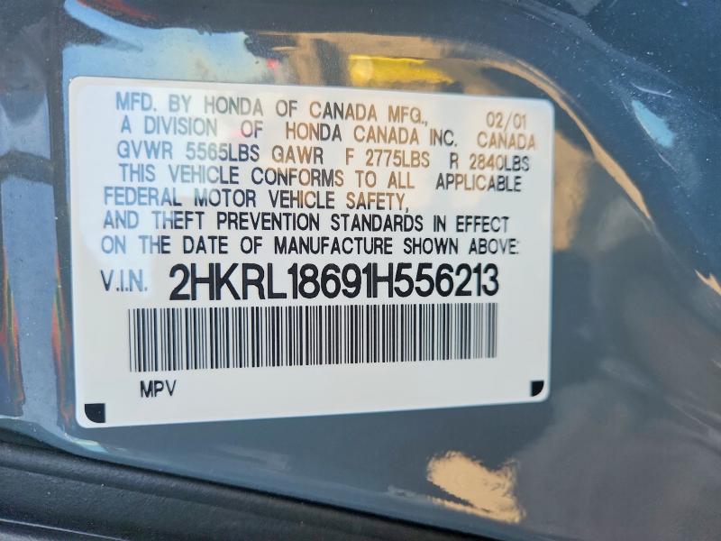 Photo 14 from auction – 2001 HONDA ODYSSEY with VIN 2HKRL18691H556213