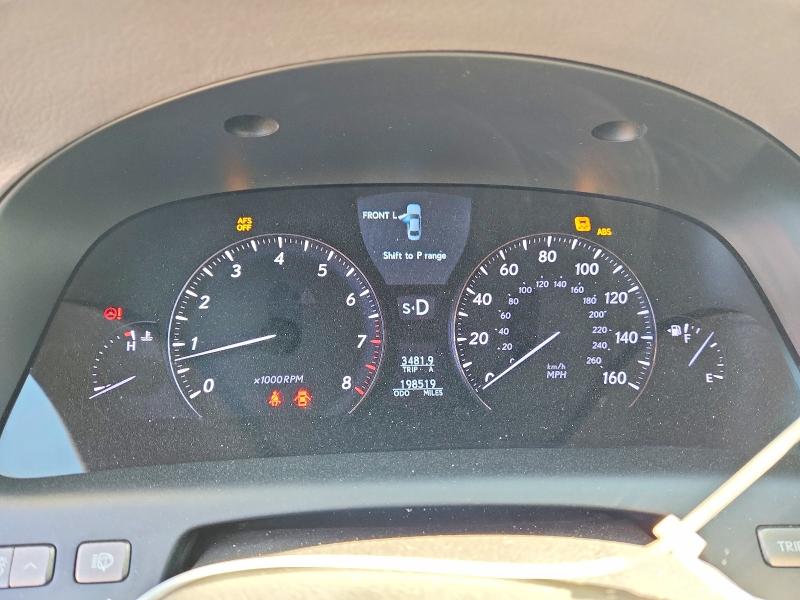 Photo 9 from auction – 2009 LEXUS LS with VIN JTHGL46F195033788