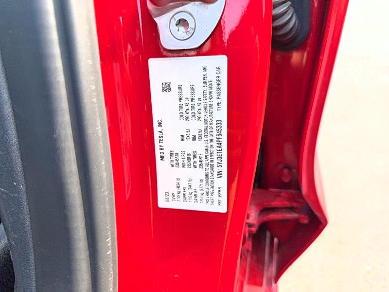 Photo 10 from auction – 2023 TESLA MODEL 3 with VIN 5YJ3E1EA4PF645333