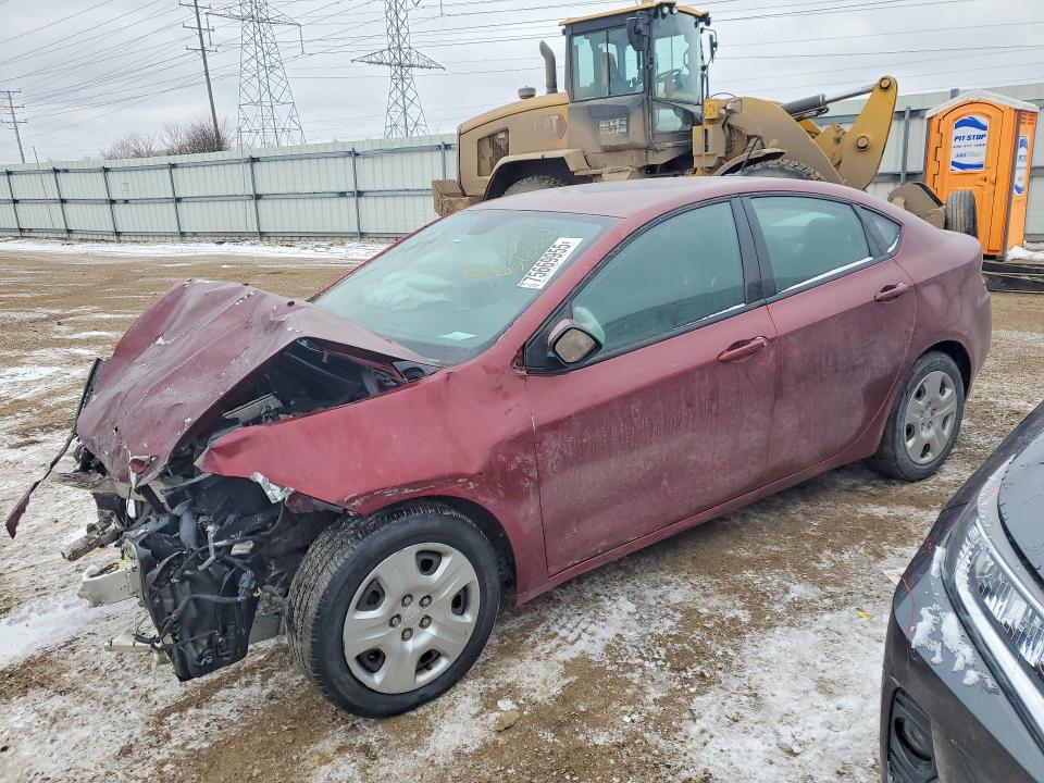 DODGE DART 2015 with VIN 1C3CDFAA4FD237379 - Photo from auction