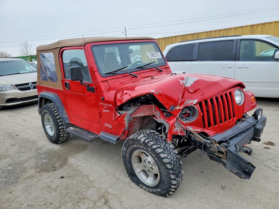 Photo 4 from auction – 2000 JEEP WRANGLER / with VIN 1J4FA49S9YP744342