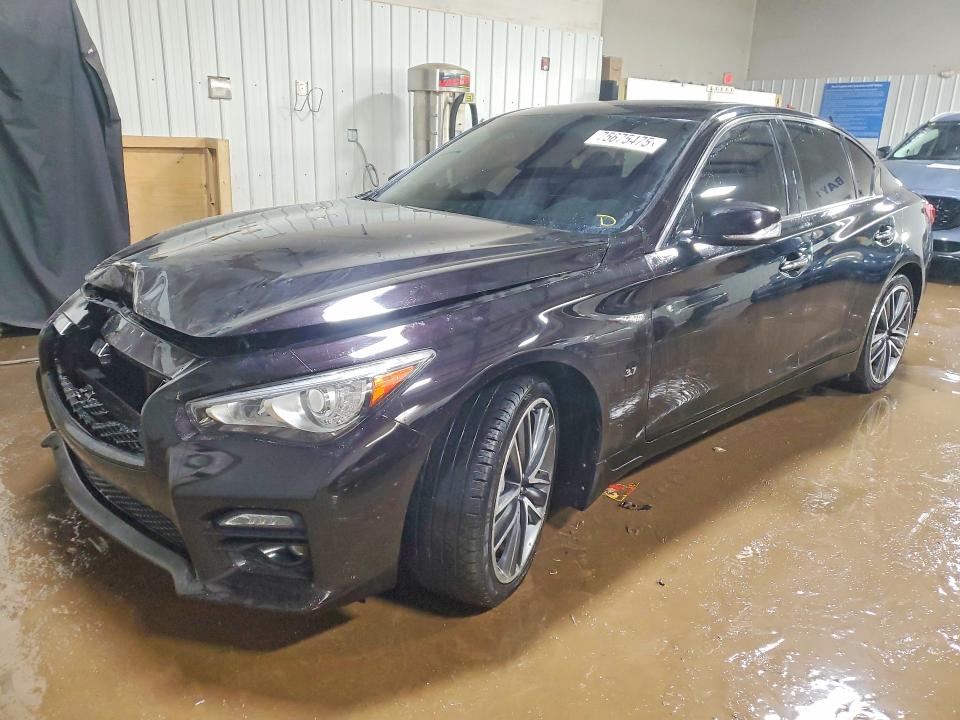 INFINITI Q50 BASE 2015 with VIN JN1BV7ARXFM407263 - Photo from auction
