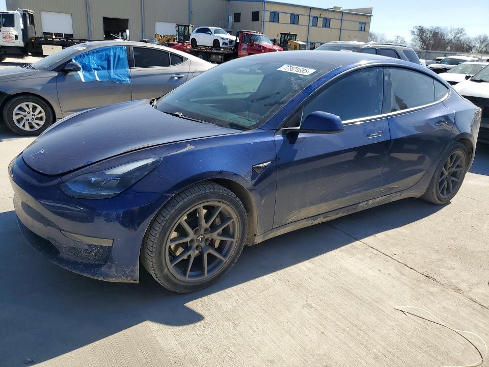 TESLA MODEL 3 2021 with VIN 5YJ3E1EAXMF986957 - Photo from auction