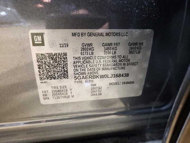Photo 14 from auction – 2020 BUICK ENCLAVE with VIN 5GAERBKW0LJ168438
