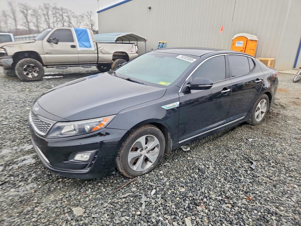 KIA OPTIMA HYB 2015 with VIN KNAGM4AD7F5077341 - Photo from auction