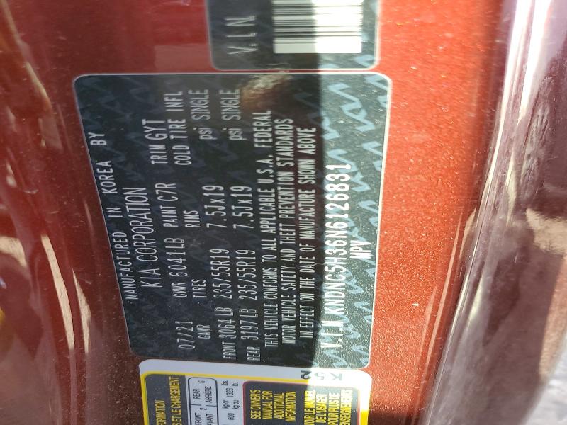 Photo 14 from auction – 2022 KIA CARNIVAL with VIN KNDNC5H36N6126831