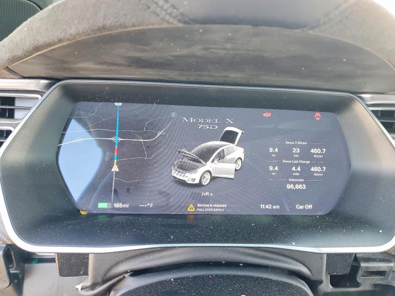 Photo 9 from auction – 2017 TESLA MODEL X with VIN 5YJXCBE21HF037888