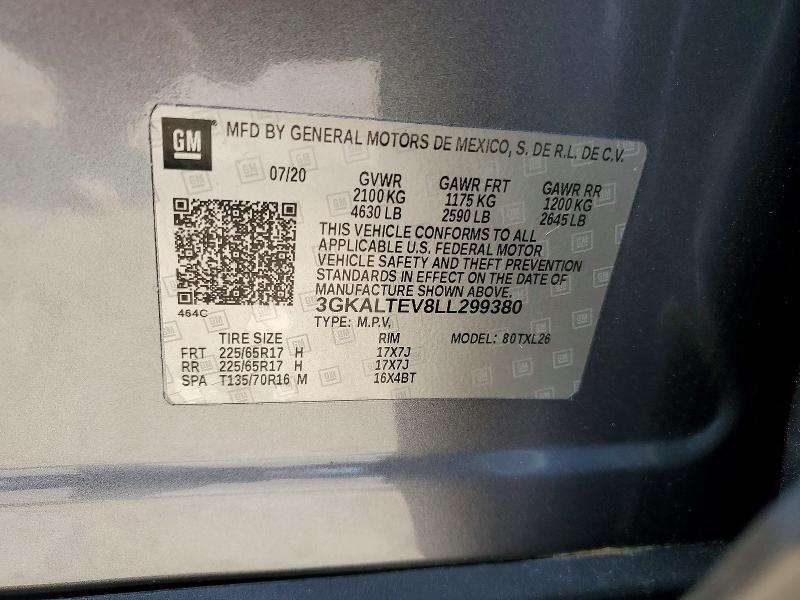 Photo 14 from auction – 2020 GMC TERRAIN with VIN 3GKALTEV8LL299380