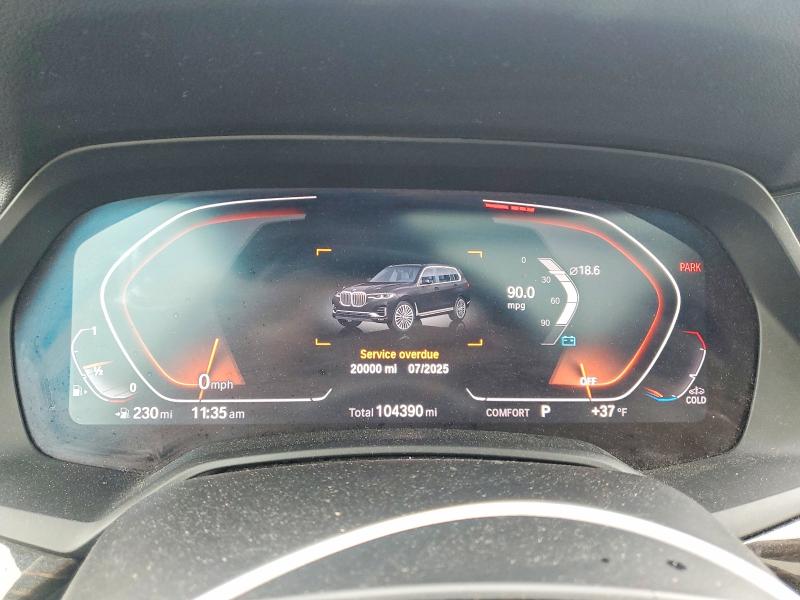Photo 9 from auction – 2020 BMW X7 XDRIVE4 with VIN 5UXCW2C09L9B98307