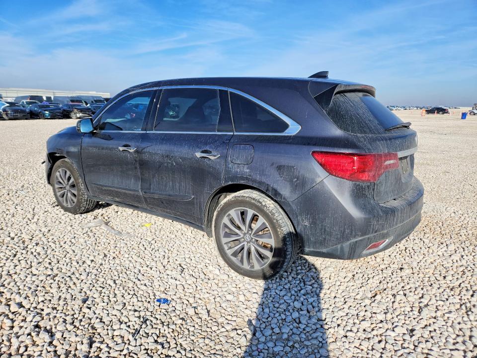 Photo 2 from auction – 2015 ACURA MDX TECHNO with VIN 5FRYD3H45FB011620
