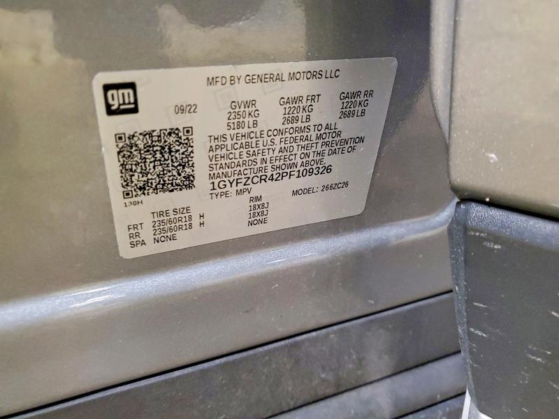 Photo 14 from auction – 2023 CADILLAC XT4 with VIN 1GYFZCR42PF109326