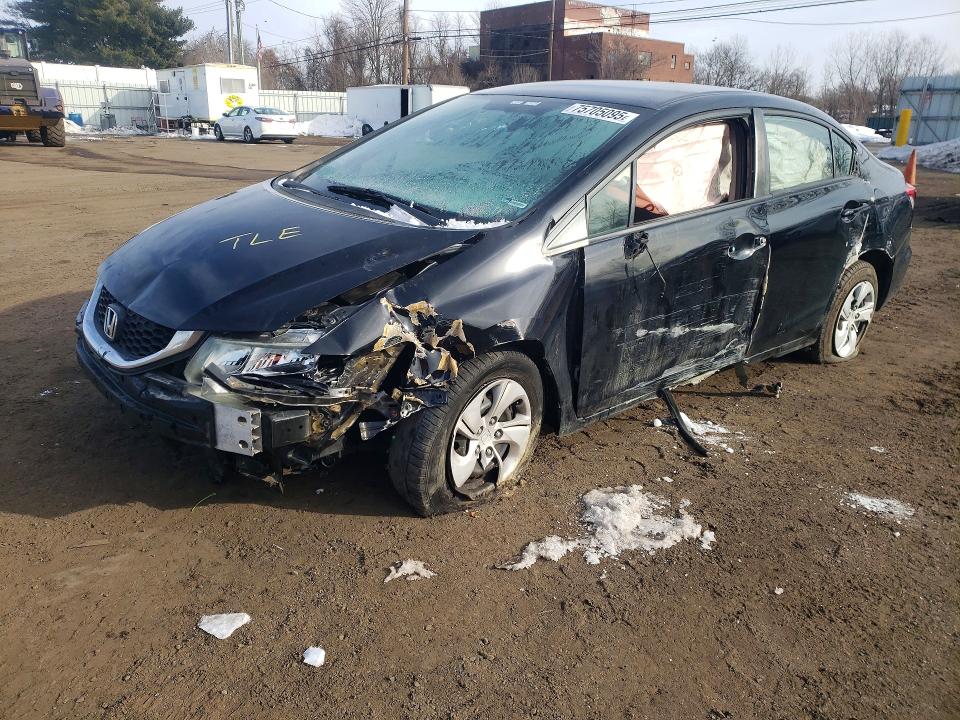 HONDA CIVIC LX 2014 with VIN 2HGFB2F57EH525662 - Photo from auction