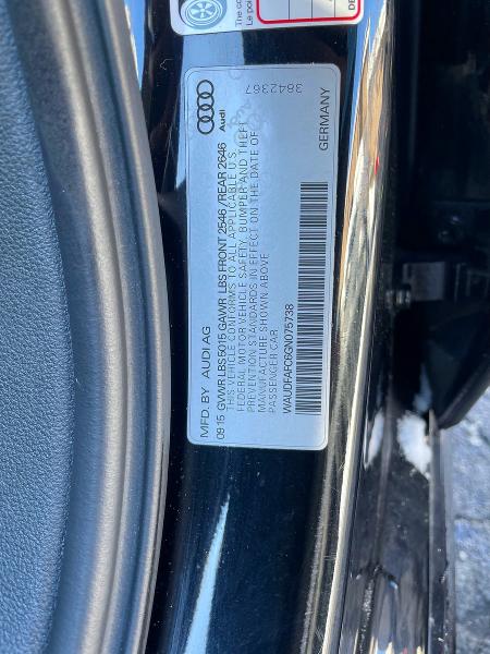 Photo 10 from auction – 2016 AUDI A6 PREMIUM with VIN WAUDFAFC6GN075738