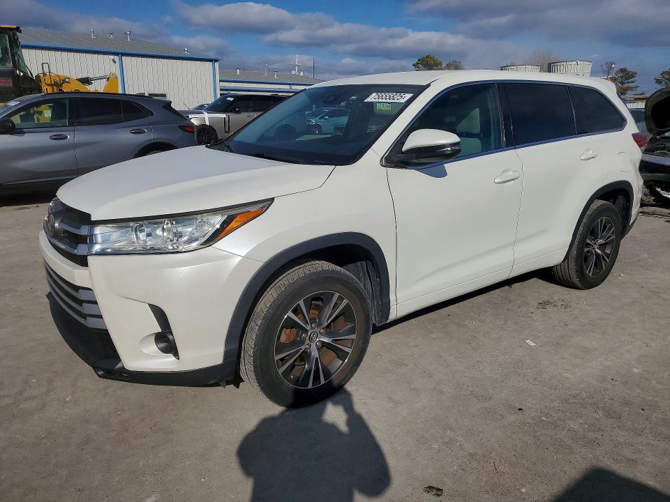 TOYOTA HIGHLANDER 2018 with VIN 5TDZZRFH3JS249552 - Photo from auction