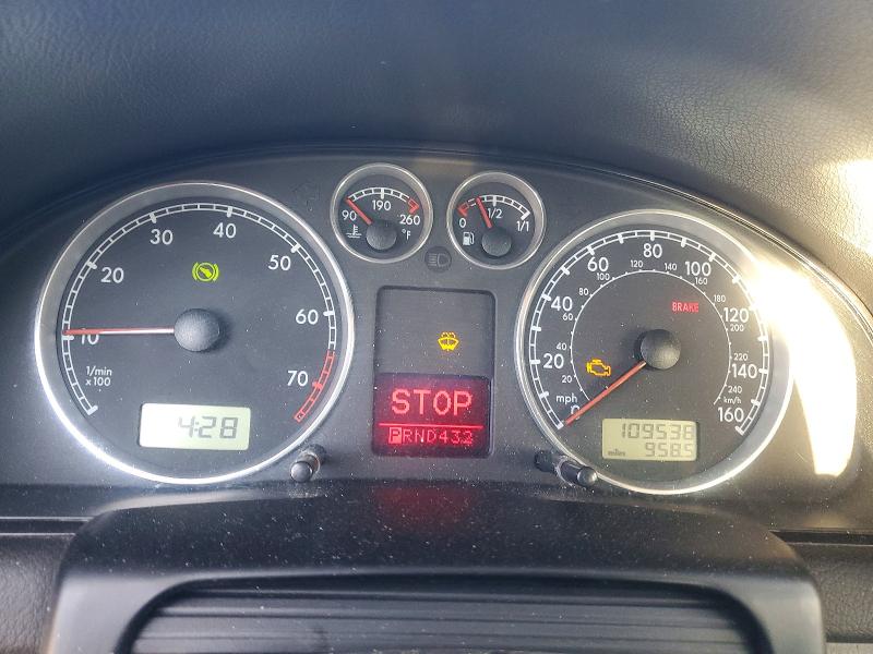 Photo 9 from auction – 2003 VOLKSWAGEN PASSAT with VIN WVWTH63B63P276099