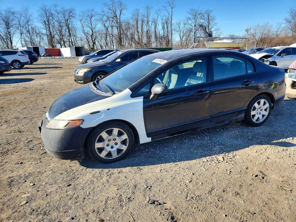 Photo 1 from auction – 2007 HONDA CIVIC LX with VIN 1HGFA16587L128349