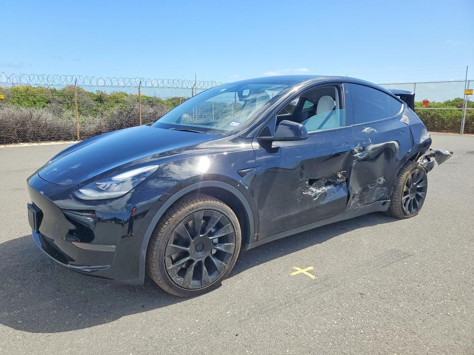 TESLA MODEL Y 2021 with VIN 5YJYGDEEXMF108563 - Photo from auction