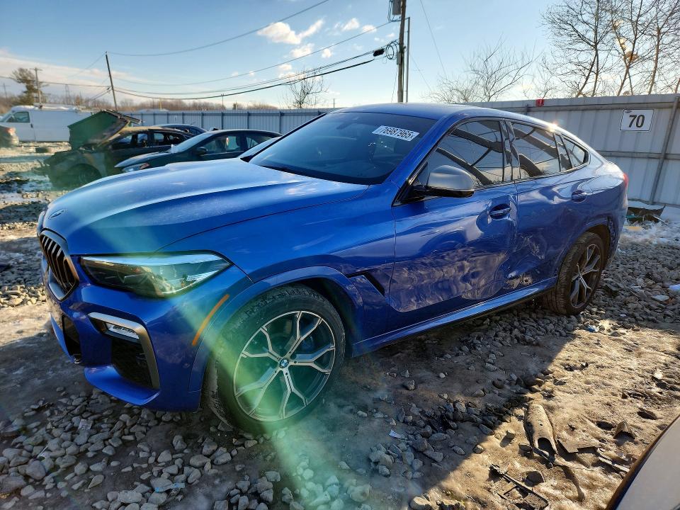 BMW X6 M50I 2020 with VIN 5UXCY8C05L9B07238 - Photo from auction