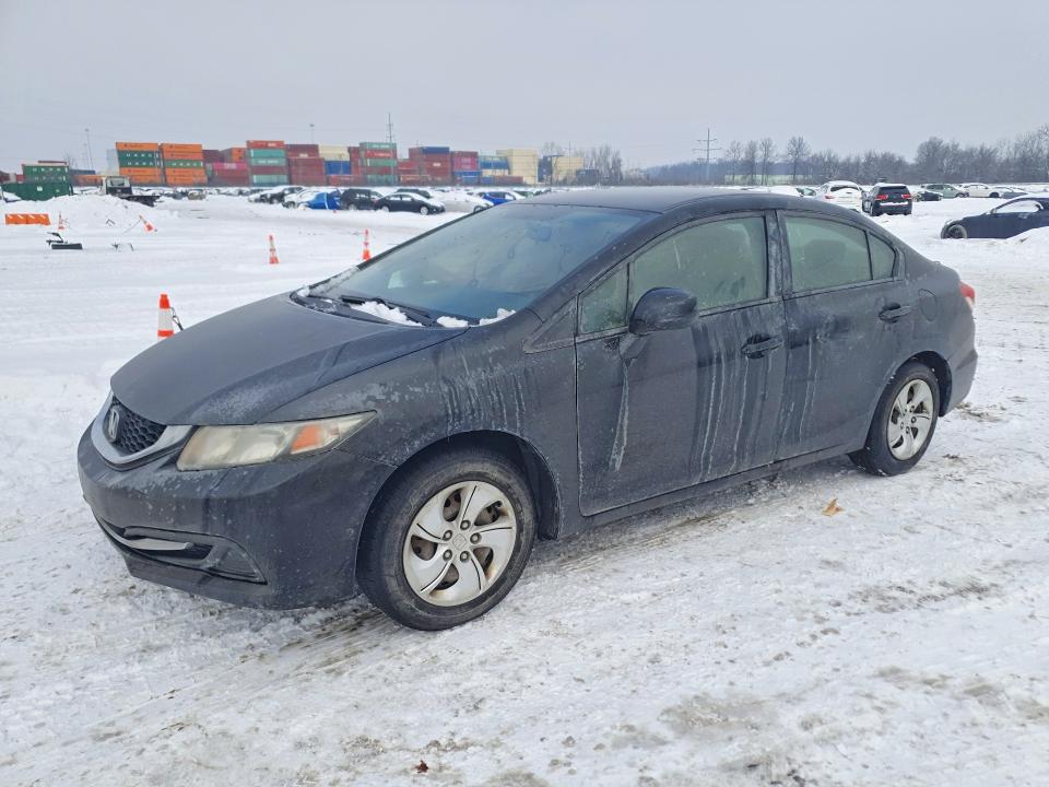 HONDA CIVIC LX 2013 with VIN 19XFB2F55DE080718 - Photo from auction
