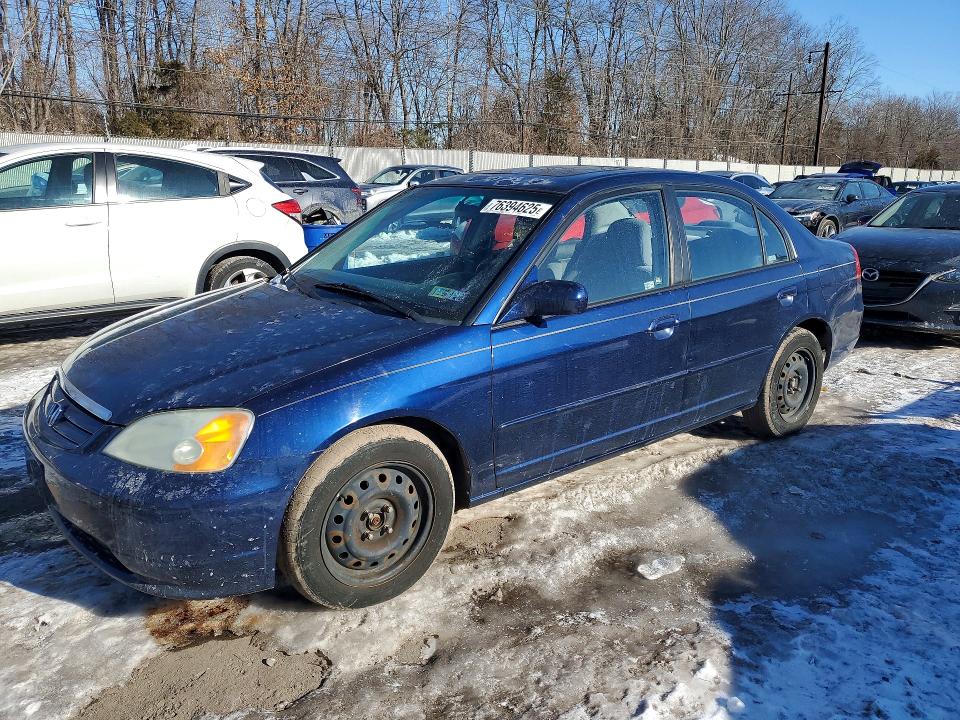 HONDA CIVIC 2002 with VIN 2HGES26722H527506 - Photo from auction