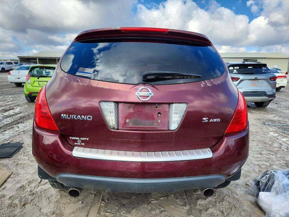Photo 6 from auction – 2006 NISSAN MURANO with VIN JN8AZ08W46W508288