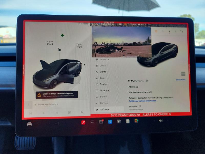 Photo 9 from auction – 2023 TESLA MODEL 3 with VIN 5YJ3E1EA5PF409970